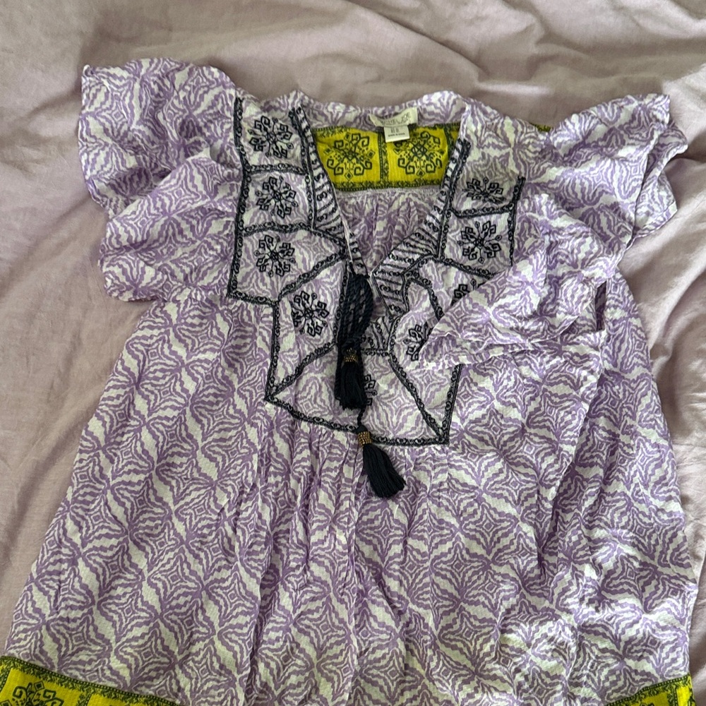 Rachel Zoe Purple and Yellow Tank Top